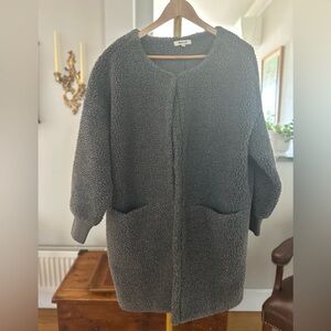 Madewell Charcoal Teddy Coat